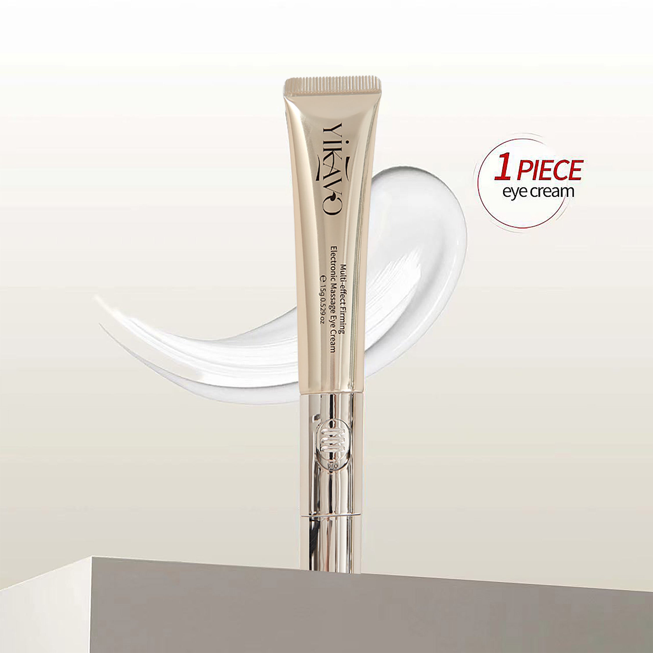 Yikavo Multi-Effect Eye Cream with Electric Massager for Puffiness, Fine Lines, Dark Circles, and Eye Bags Comfort