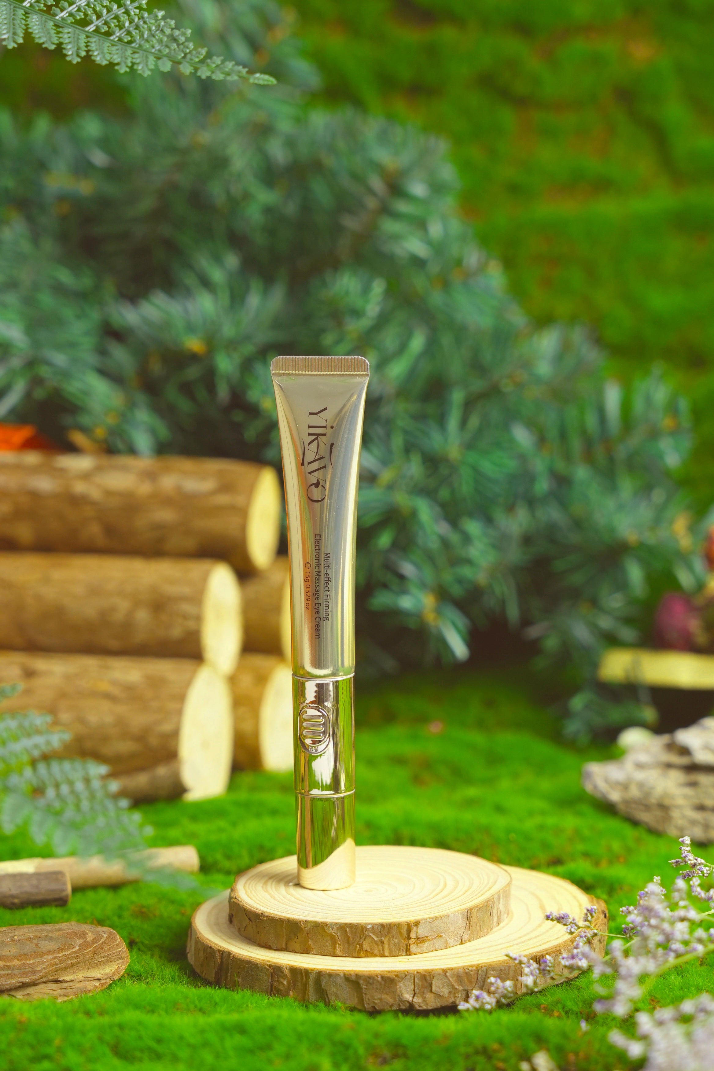 Yikavo Multi-Effect Eye Cream with Electric Massager for Puffiness, Fine Lines, Dark Circles, and Eye Bags Comfort