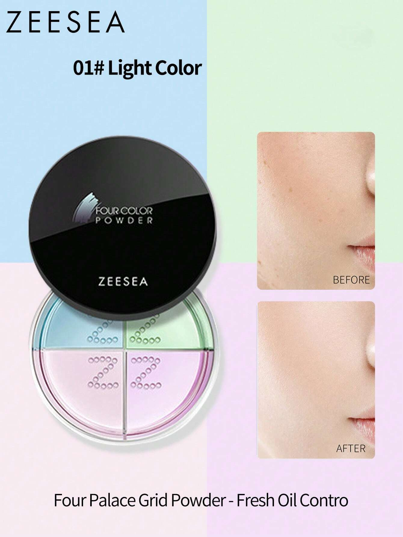 ZEESEA Air-Light 4-Shade Finishing Powder