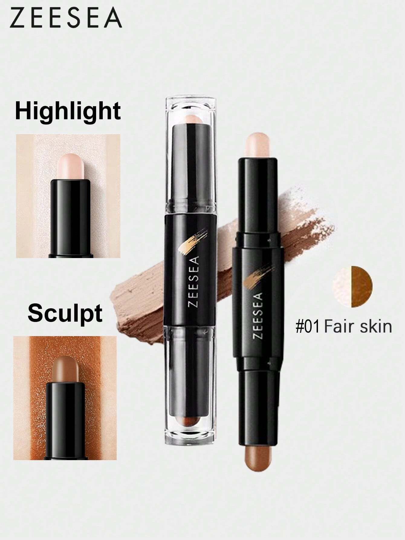ZEESEA Sculpt & Glow Dual-Ended Stick