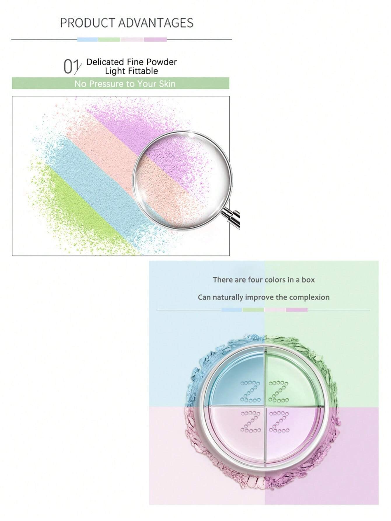 ZEESEA Air-Light 4-Shade Finishing Powder