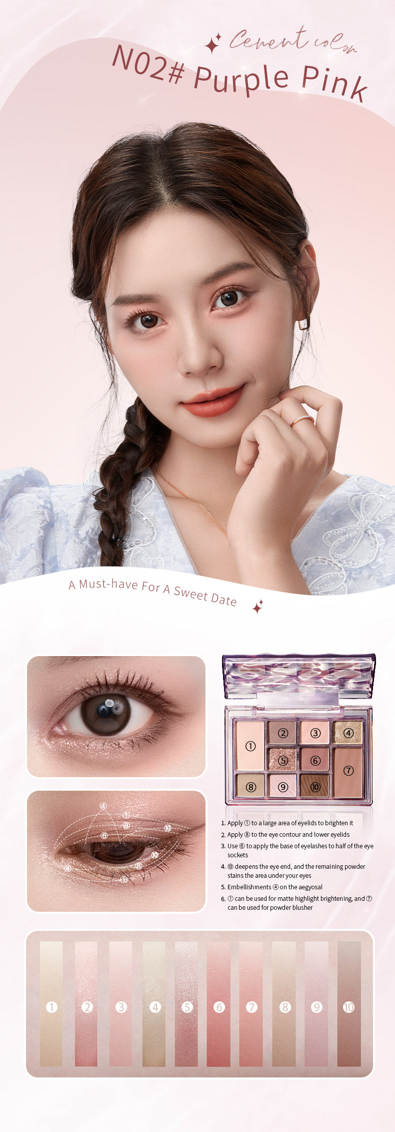 ZEESEA Dreamscape 10-Shade Eyeshadow Palette