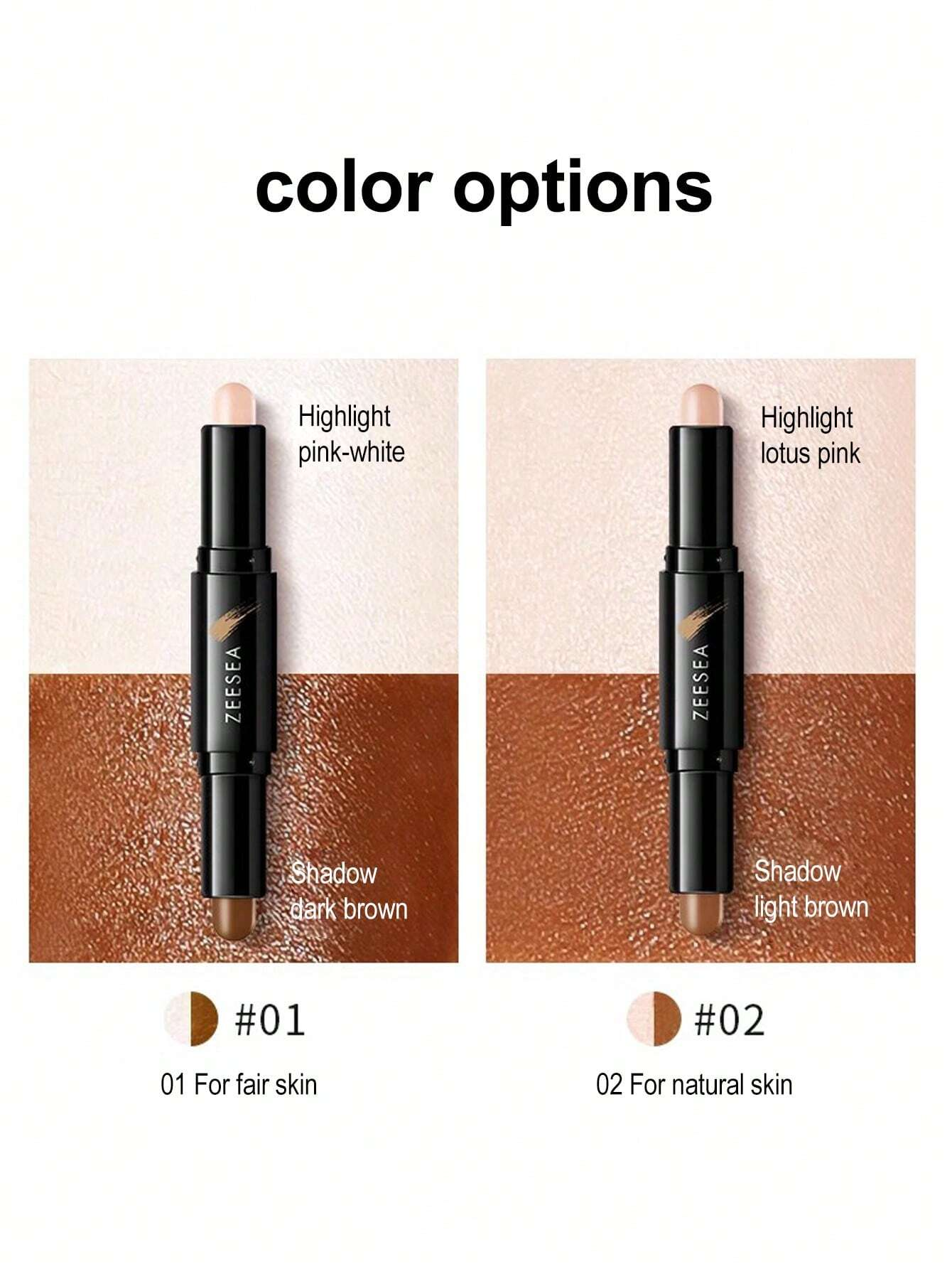 ZEESEA Sculpt & Glow Dual-Ended Stick