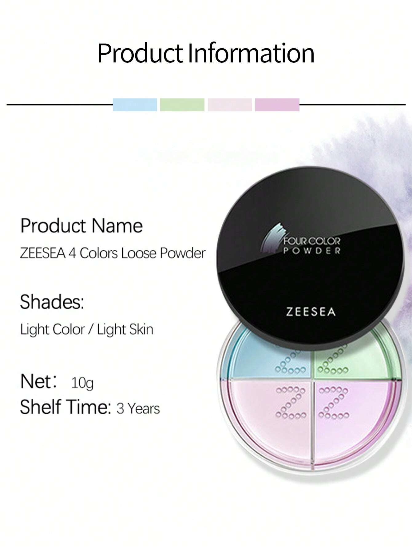 ZEESEA Air-Light 4-Shade Finishing Powder