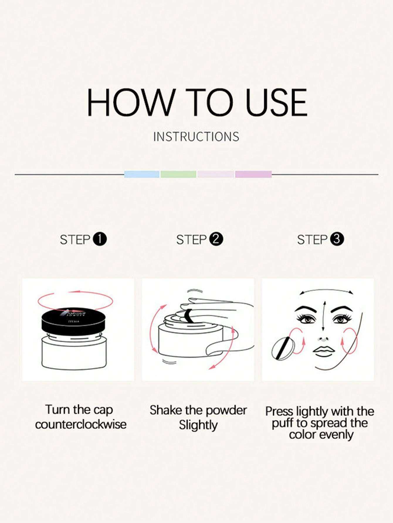ZEESEA Air-Light 4-Shade Finishing Powder