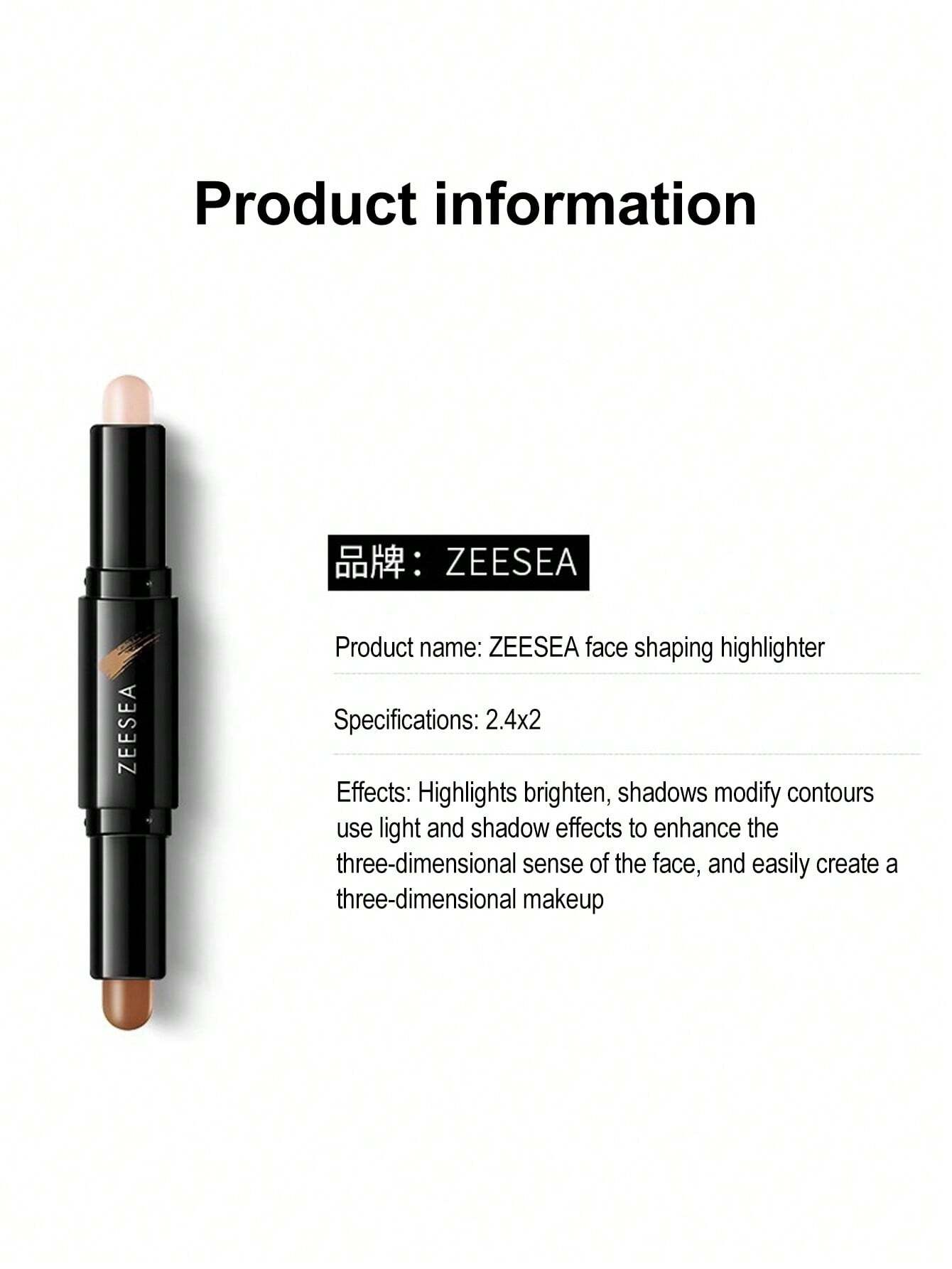 ZEESEA Sculpt & Glow Dual-Ended Stick