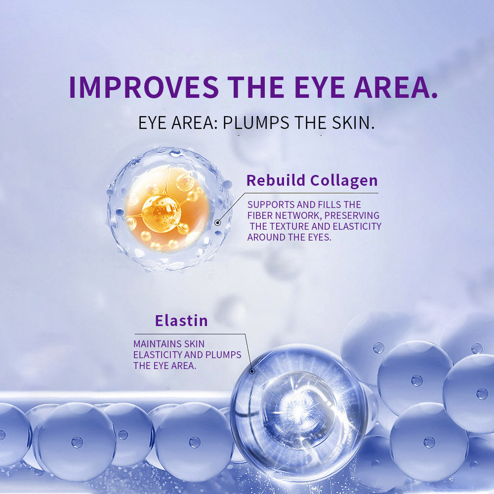 Three Eye Masks 8ml for Wrinkles and Puffiness, Moisturizing and Hydrating Soothing Under Eye Patches