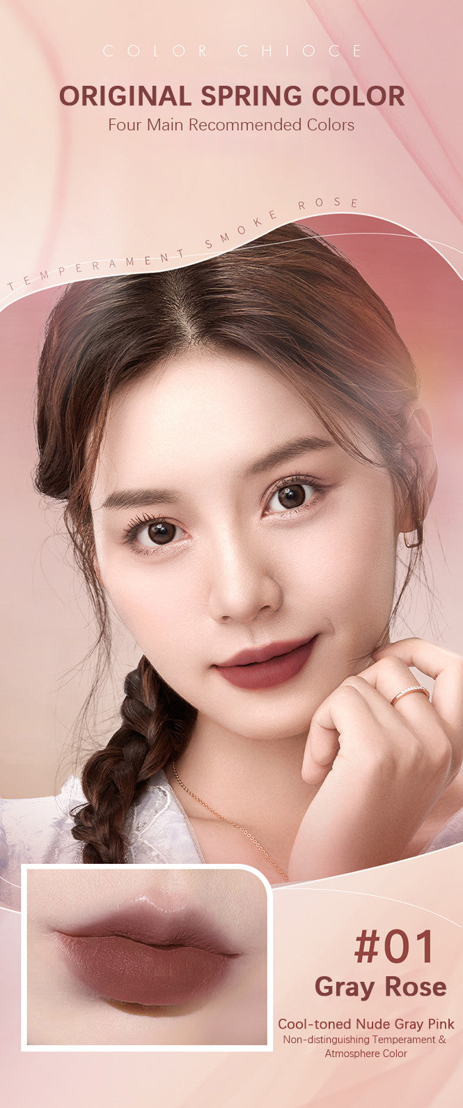 ZEESEA Velvet Touch Cashmere-Matte Lipstick