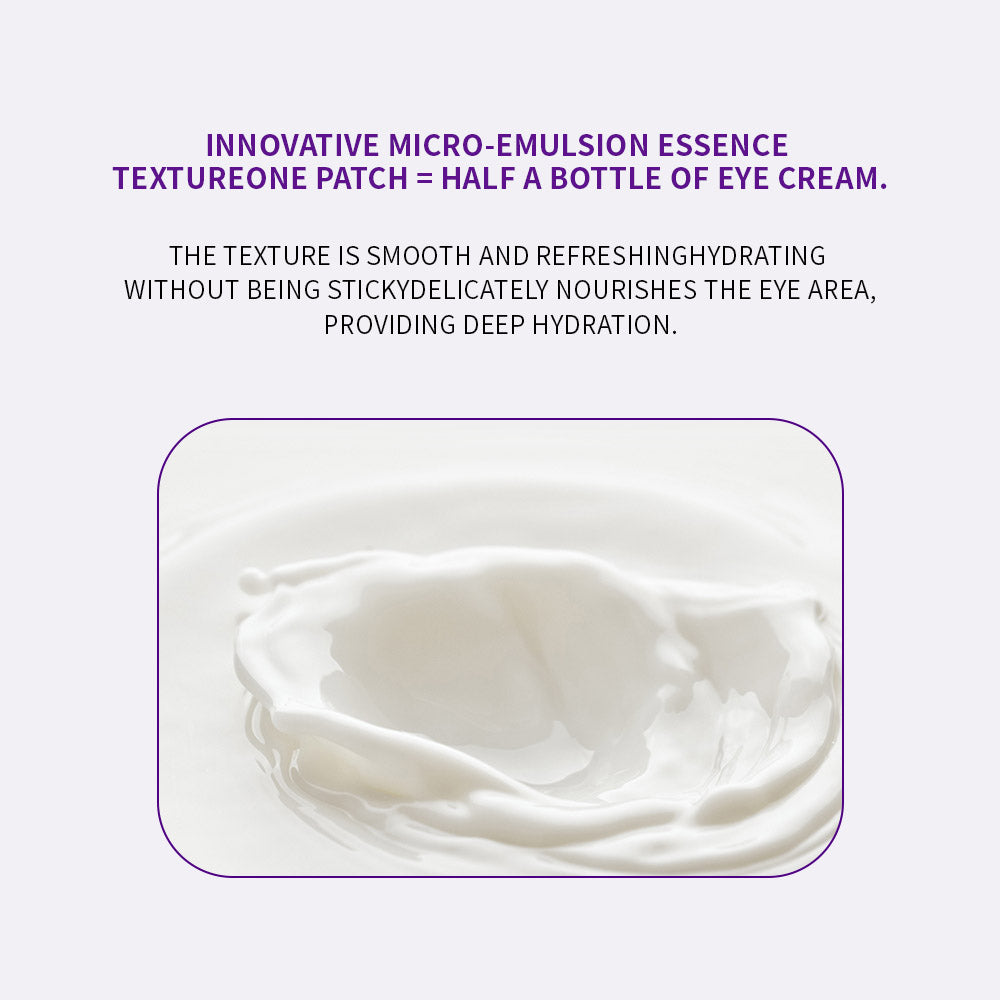 Three Eye Masks 8ml for Wrinkles and Puffiness, Moisturizing and Hydrating Soothing Under Eye Patches