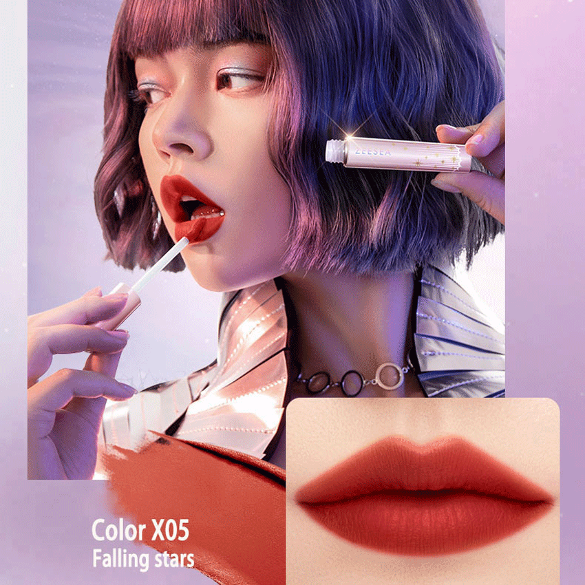 ZEESEA Galaxy Voyage Sheer Matte Lip Lacquer