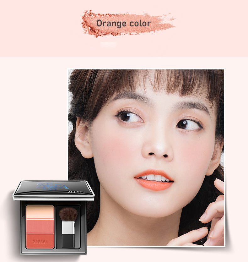 ZEESEA 3-Shade Tone-Up Flush Blush
