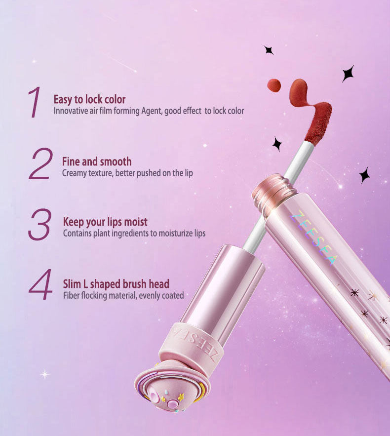 ZEESEA Galaxy Voyage Sheer Matte Lip Lacquer