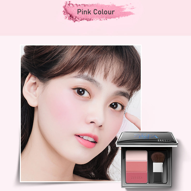 ZEESEA 3-Shade Tone-Up Flush Blush